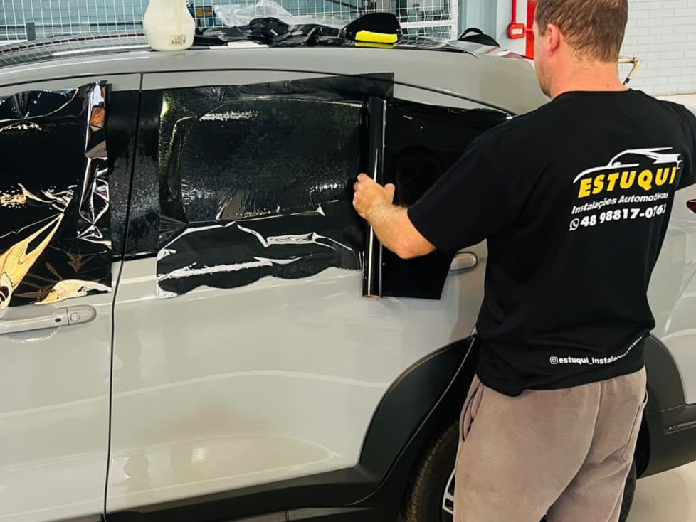 Instalação de película